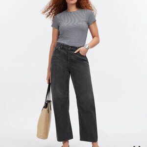 Madewell darted barrel leg jeans
